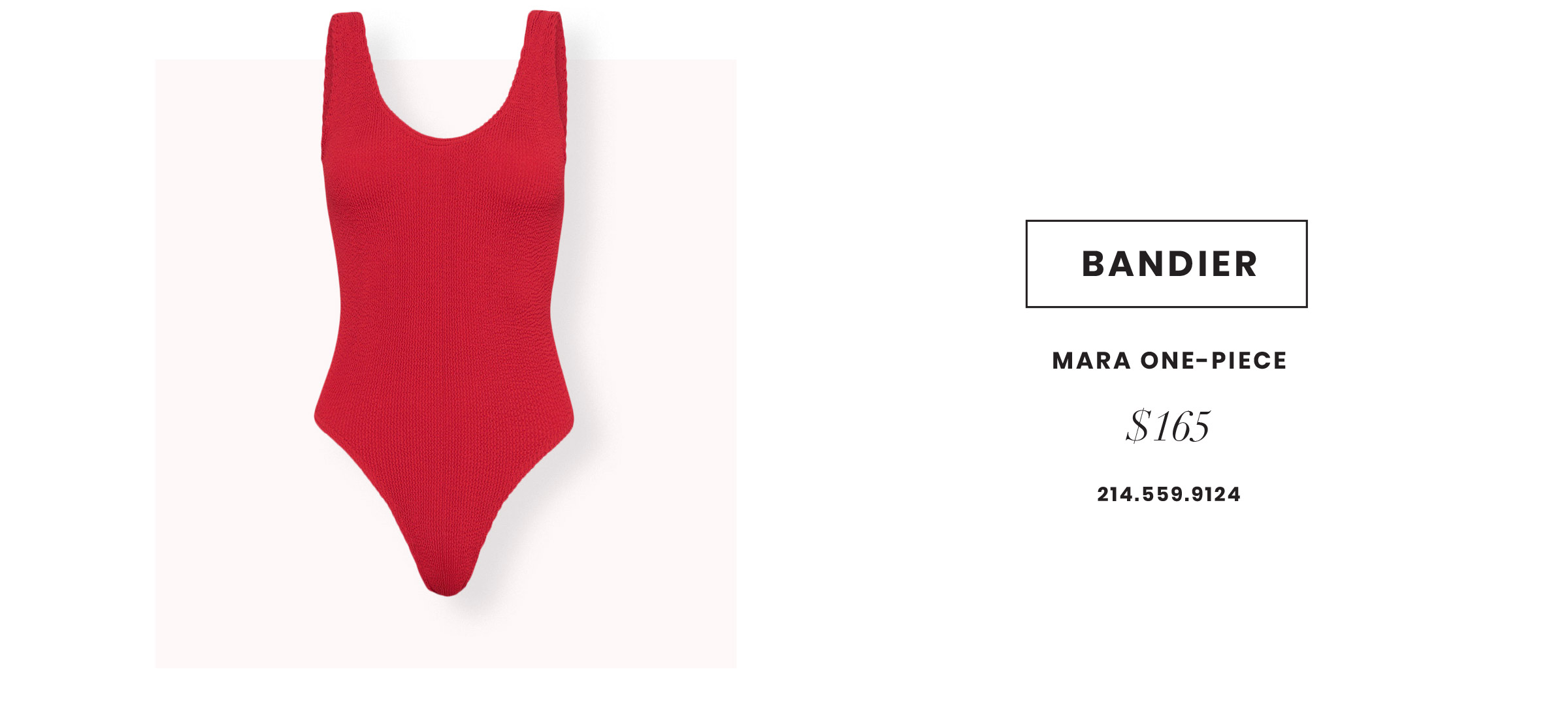 Bandier red ribbed one piece swimsuit