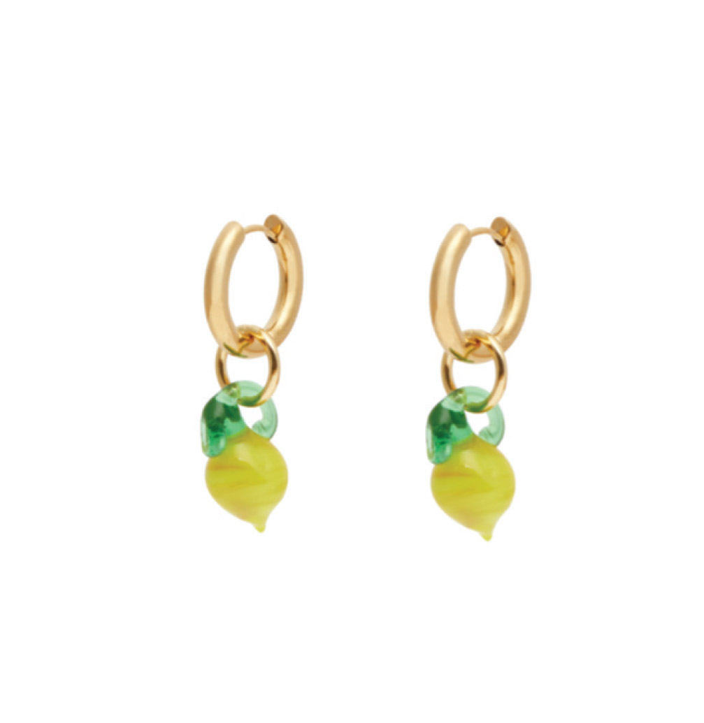 Market Highland Park lemon earrings