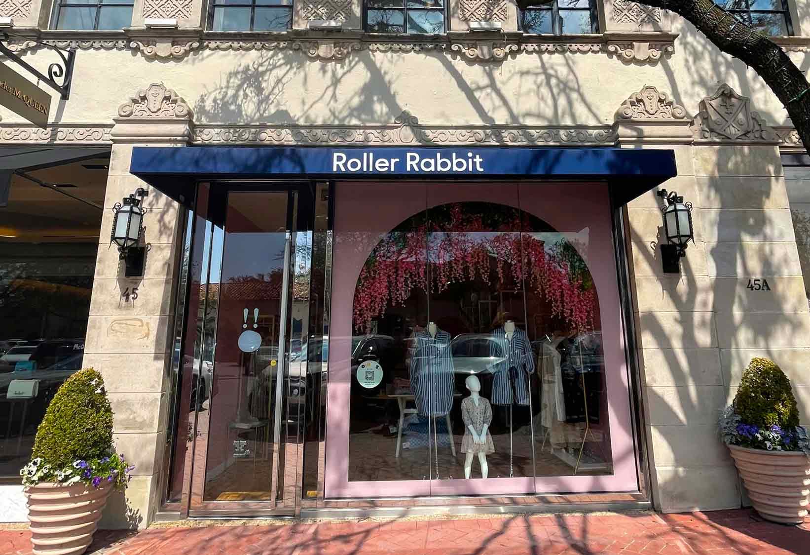Roller Rabbit store front in Highland Park Village