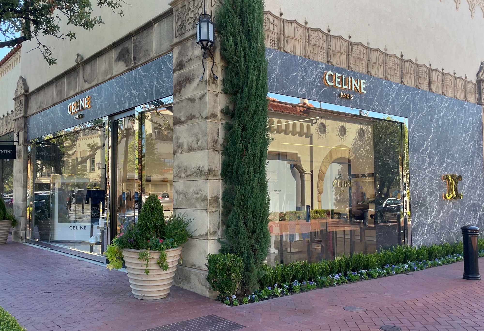 Celine Store Front at Highland Park Village in October 2022