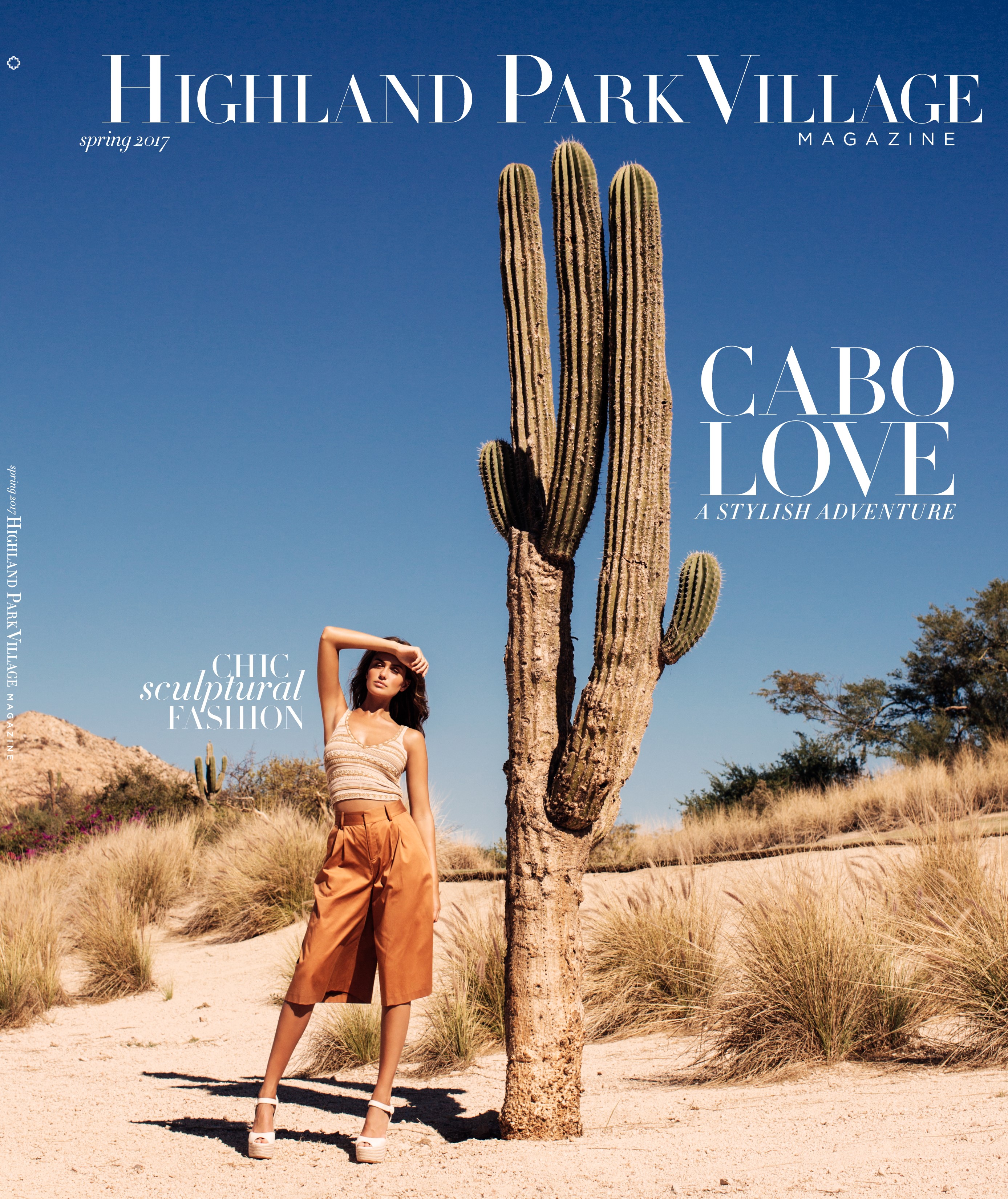 The cover of the Spring 17 Highland Park Village Magazine.