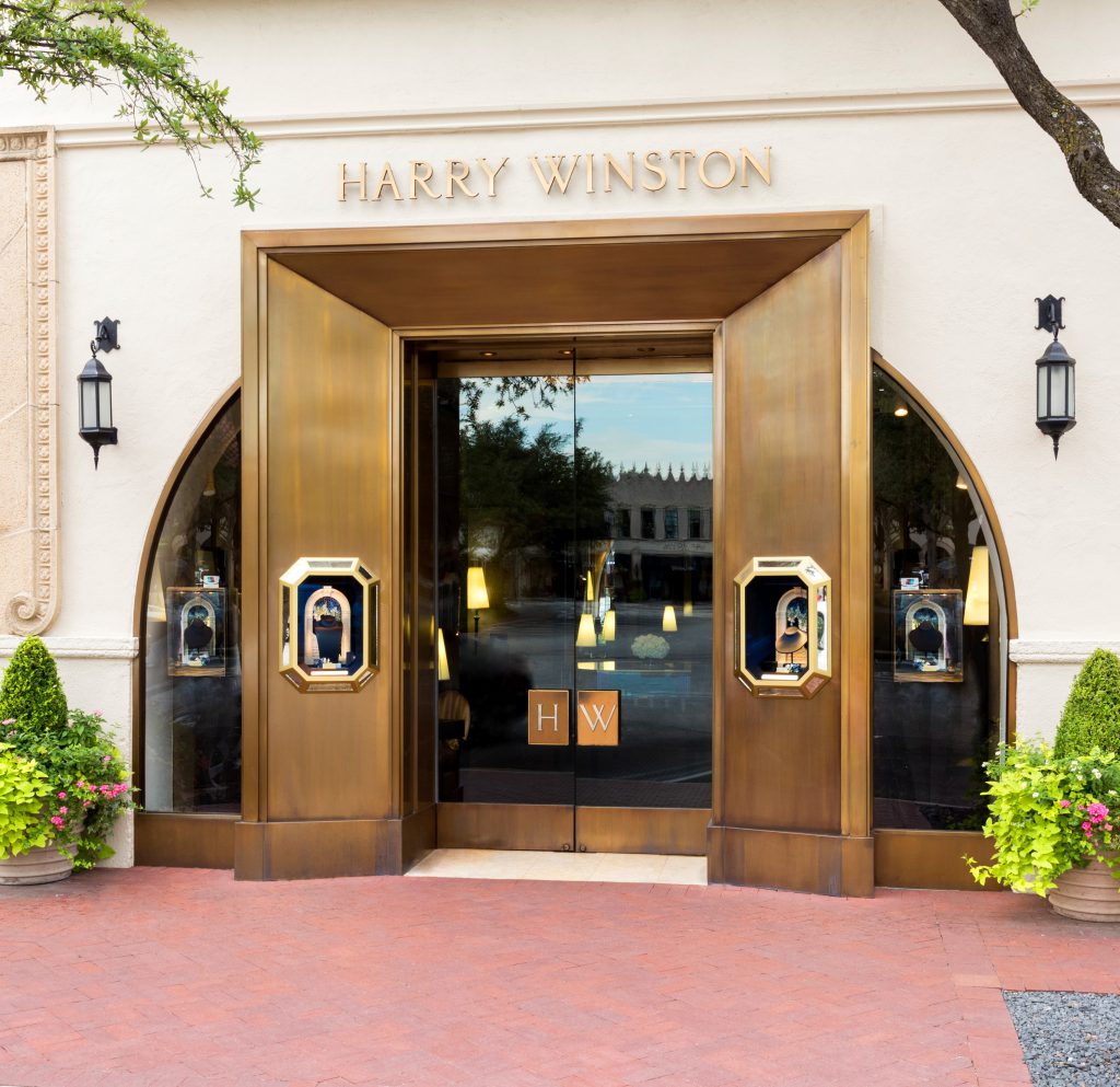 Just footsteps from Cafe Pacific, Harry Winston opened its first store in Dallas at Highland Park Village in 2006.