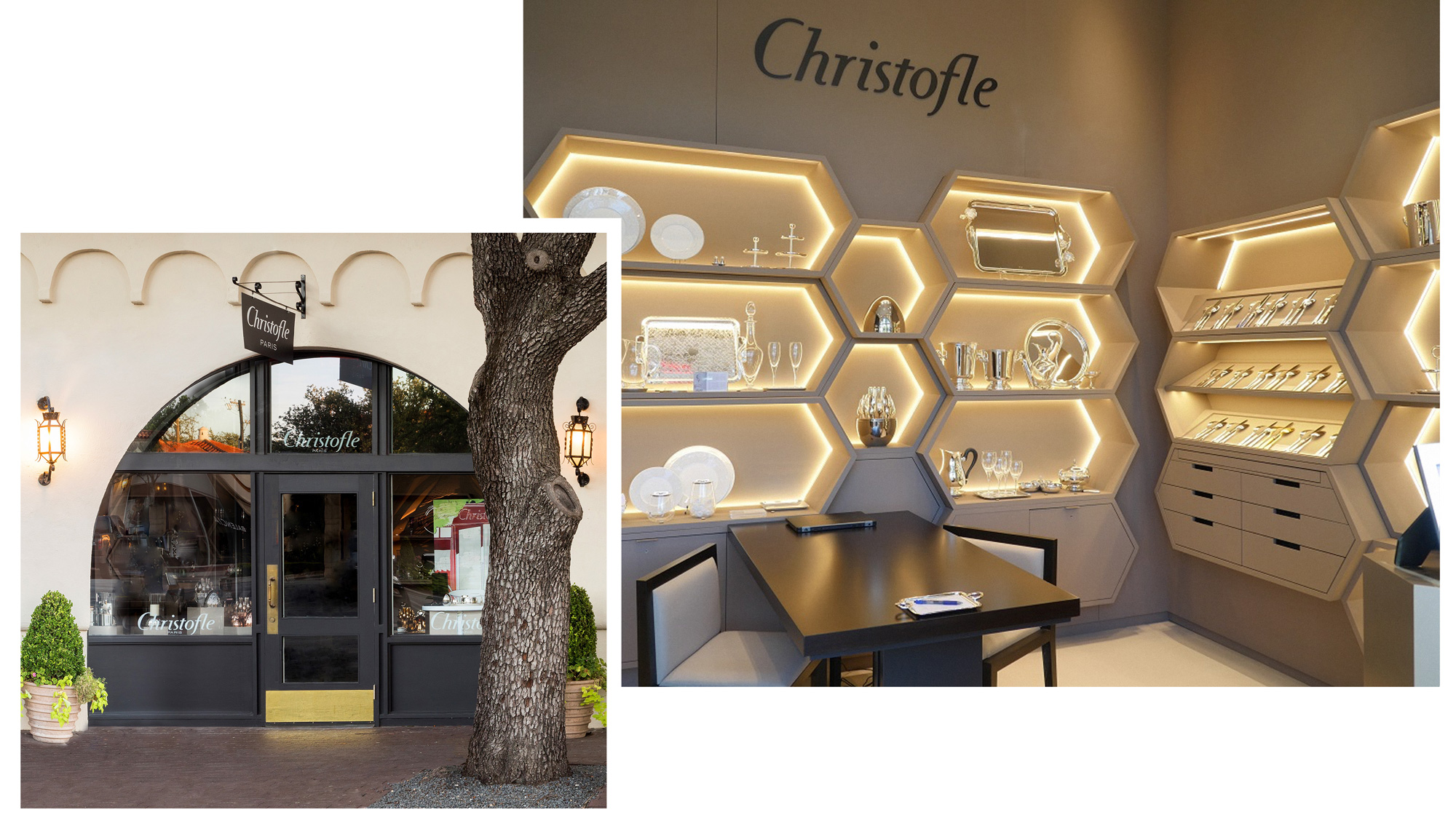 The Christofle boutique opened in Highland Park Village in 2016 and is the second location in Texas.