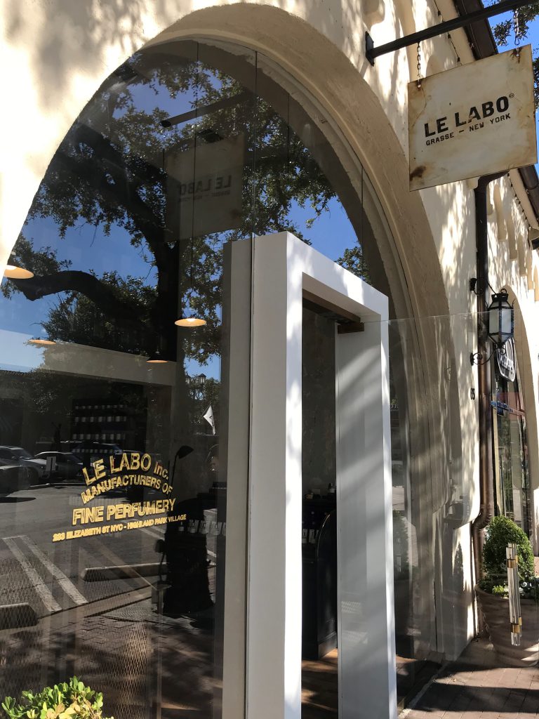 Le Labo opened in Highland Park Village in the fall of 2018.