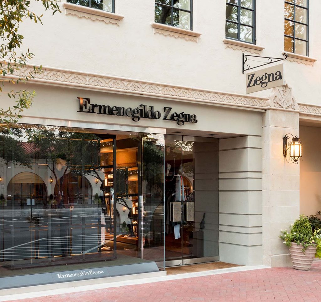 The Zegna boutique opened in Highland Park Village in the fall of 2013.