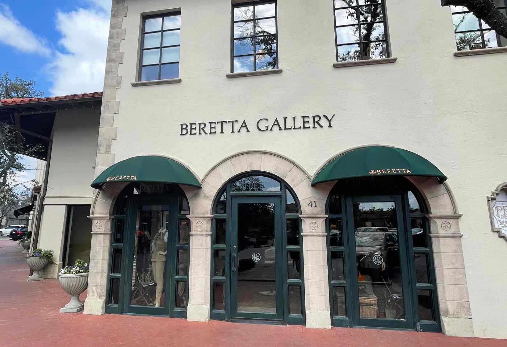 Beretta Gallery Store Front at Highland Park Village