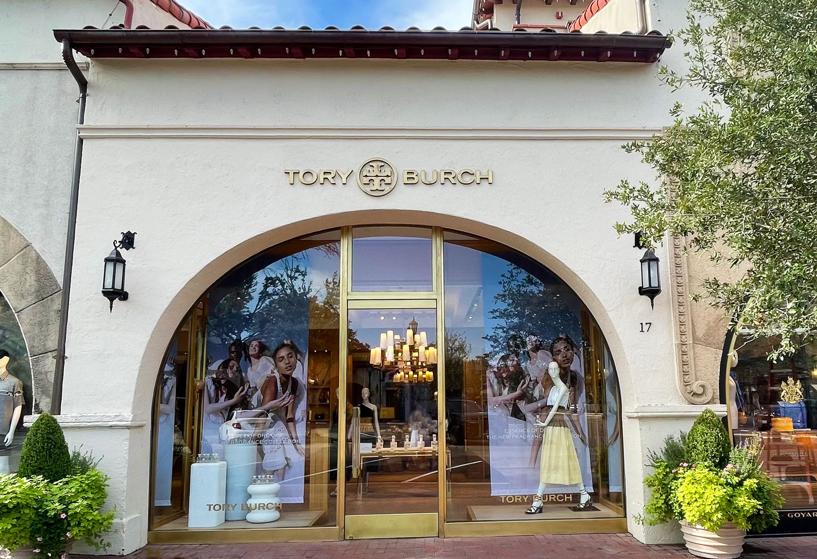 Tory Burch Store Front at Highland Park Village
