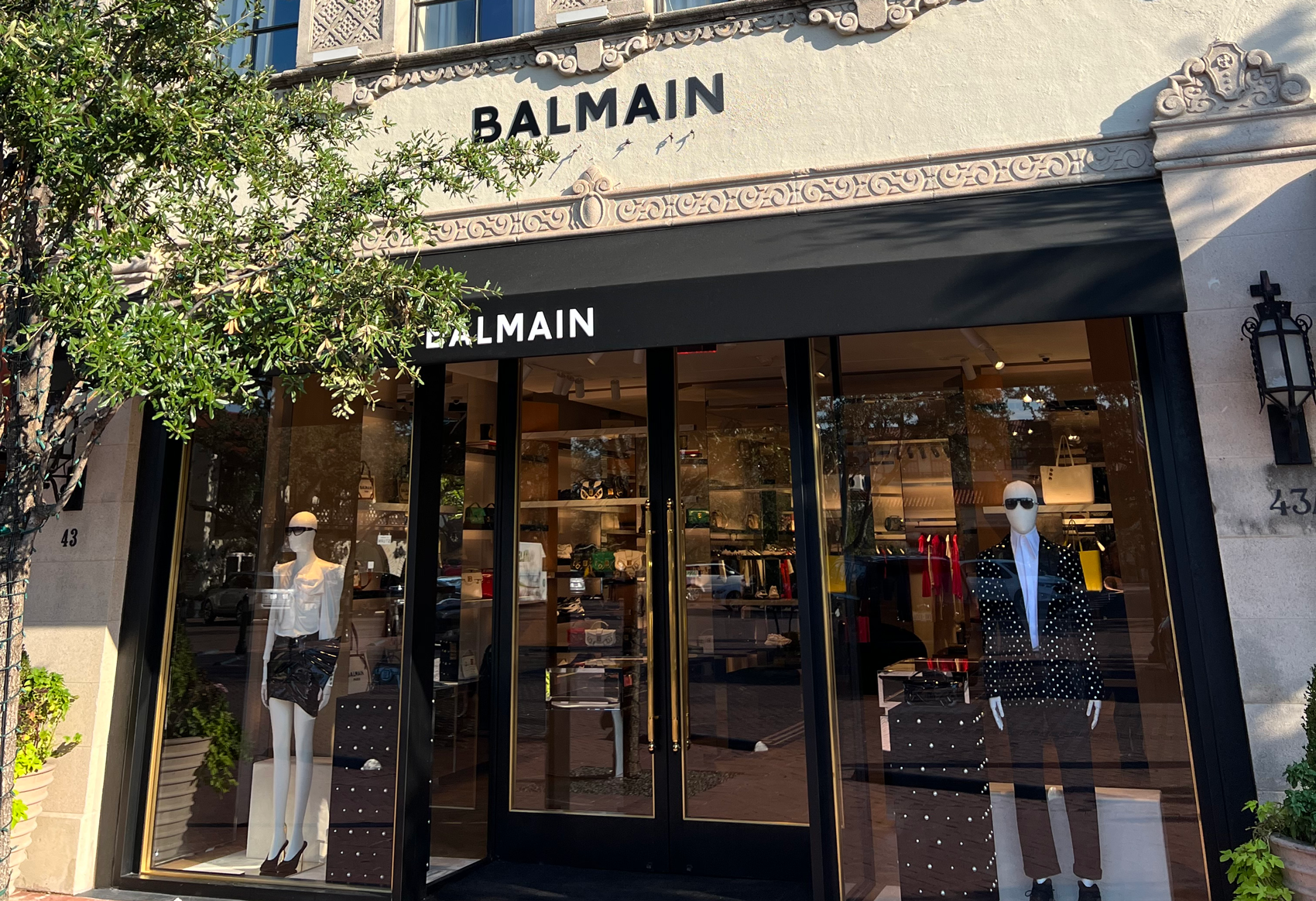 Balmain Store Front at Highland Park Village