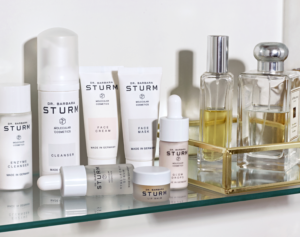 Dr. Barbara Sturm products on a shelf